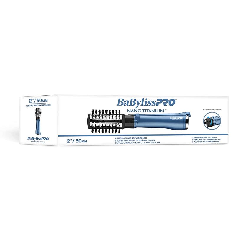 BABYLISS PRO Nano Titanium Rotating Ionic Hot Air Brush 2" / 50mm